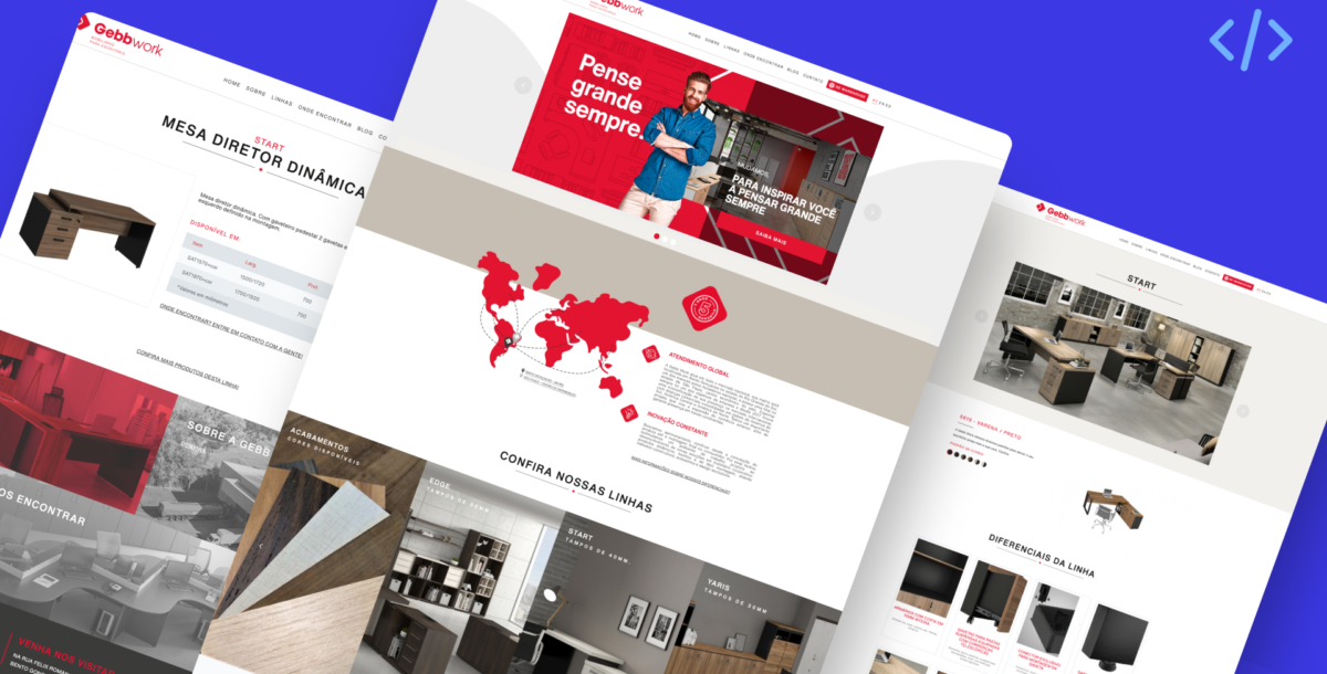 Site Gebb Work Mobiliário