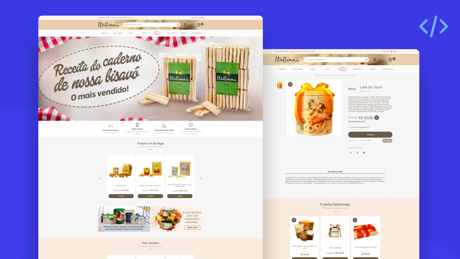 Ecommerce Itallinni Biscoteria