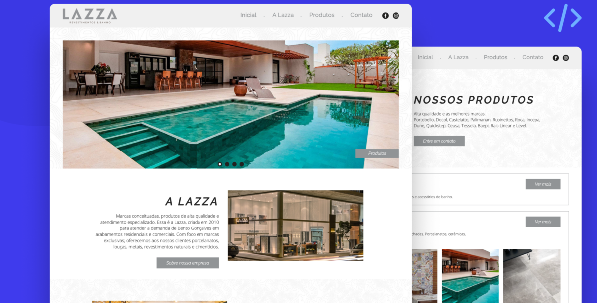 Site Lazza Revestimentos