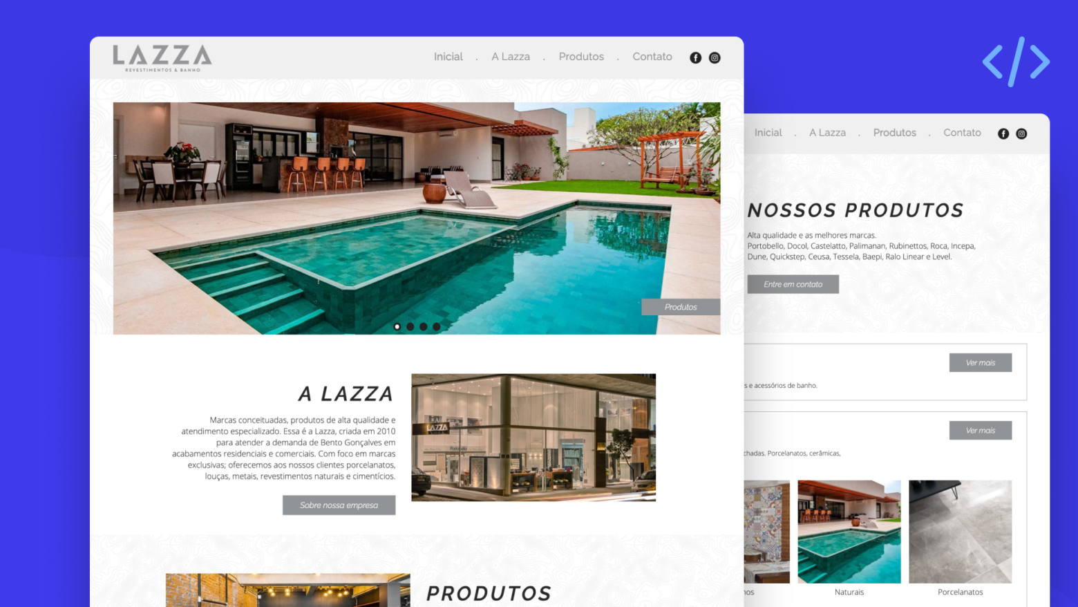 Site Lazza Revestimentos