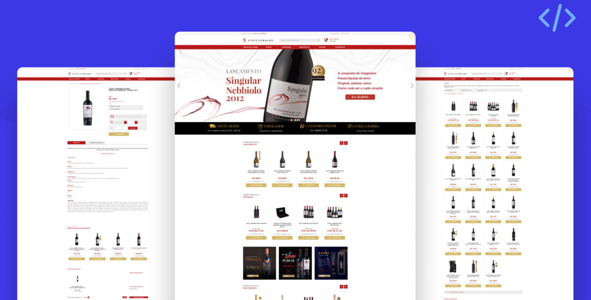 Ecommerce Vinícola Lidio Carraro