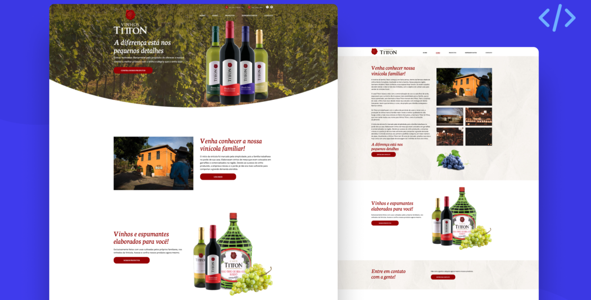 Site Vinhos Titton
