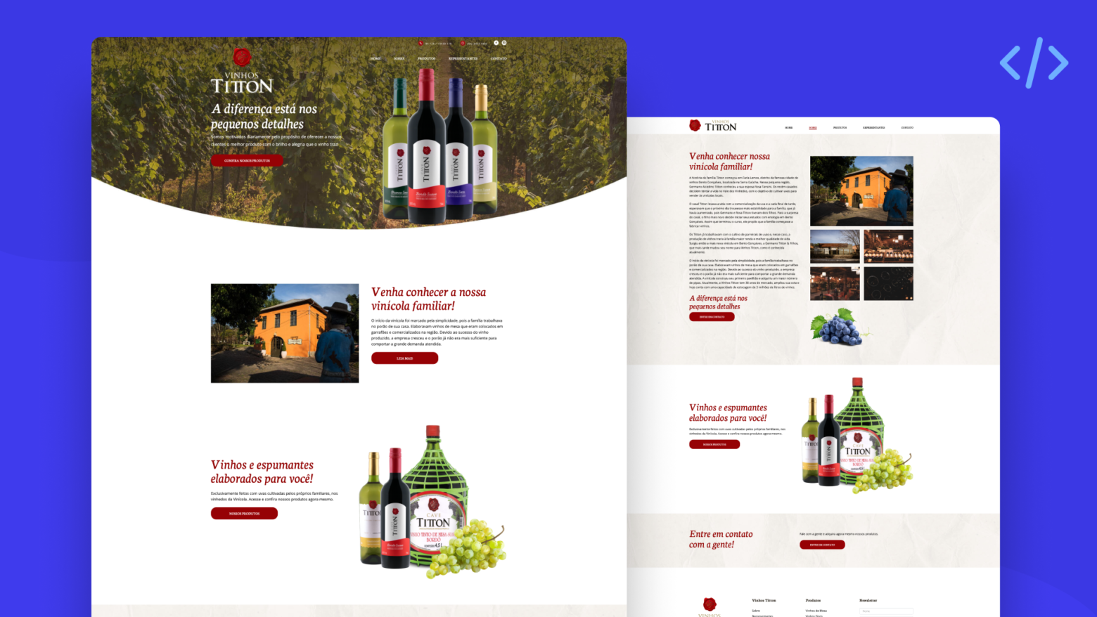 Site Vinhos Titton